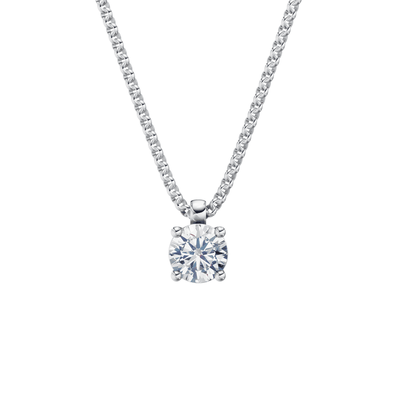 Zlatý náhrdelník DF 5477 z bílého zlata s diamantem o váze 0.90 ct