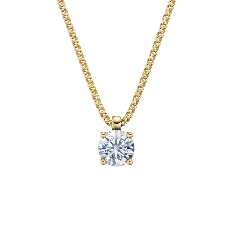 Zlatý náhrdelník DF 5478 ze žlutého zlata s diamantem o váze 1.00 ct