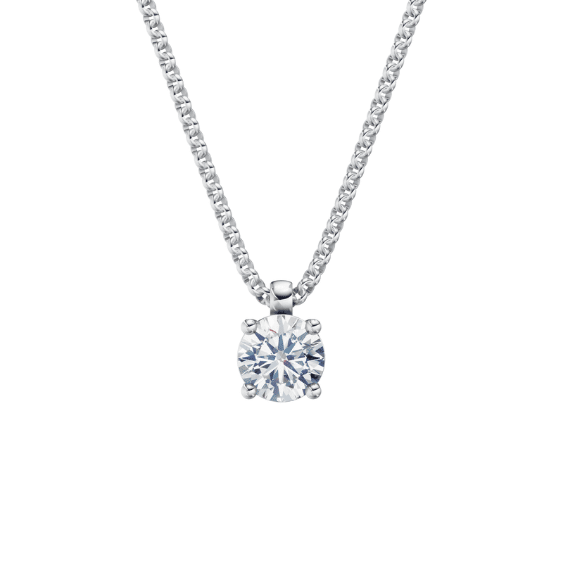 Zlatý náhrdelník DF 5478 z bílého zlata s diamantem o váze 1.00 ct