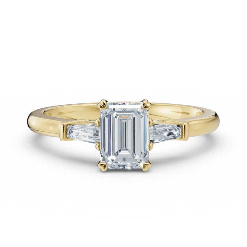 Zlatý prsten DF 6685 ze žlutého zlata s lab-grown diamanty o celkové váze 1.156 ct 46