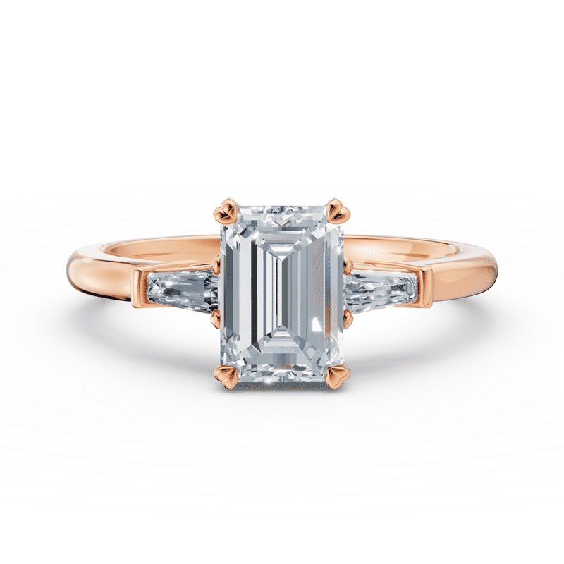 Zlatý prsten DF 6686 z růžového zlata s lab-grown diamanty o celkové váze 1.656 ct 46