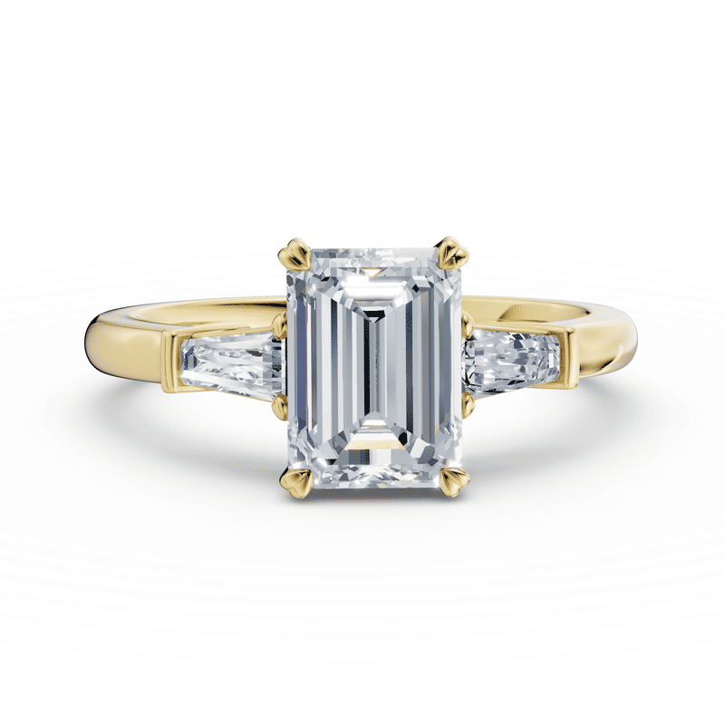 Zlatý prsten DF 6687 ze žlutého zlata s lab-grown diamanty o celkové váze 2.256 ct 46