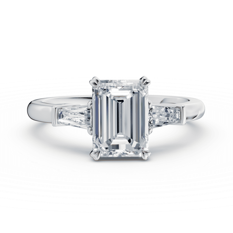 Zlatý prsten DF 6687 z bílého zlata s lab-grown diamanty o celkové váze 2.256 ct 46