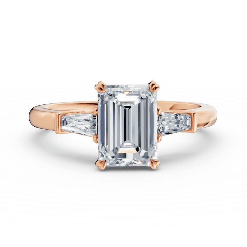 Zlatý prsten DF 6687 z růžového zlata s lab-grown diamanty o celkové váze 2.256 ct 46