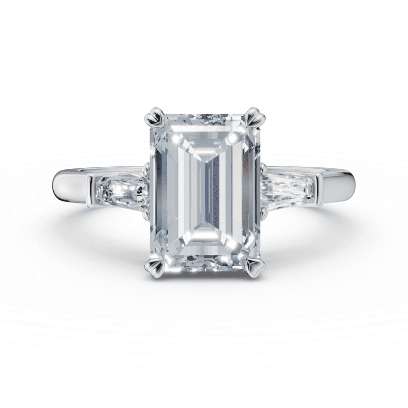 Zlatý prsten DF 6688 z bílého zlata s lab-grown diamanty o celkové váze 3.256 ct 46